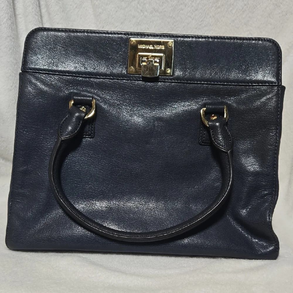 Michael Kors Vintage Satchel Gold MK HDWR Classic Elegance SOFT Leather
